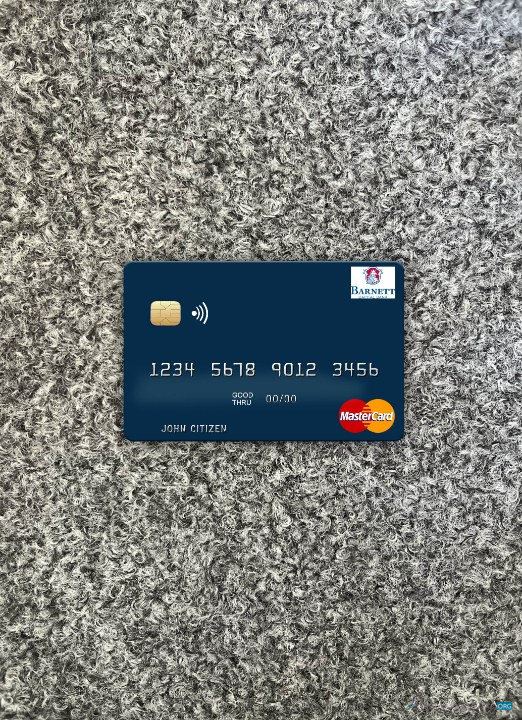 Download Dominica Barnett Capital Bank mastercard photolook front Photoshop template